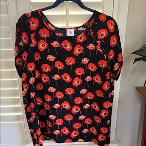 CAbi Flanders Poppy Blouse